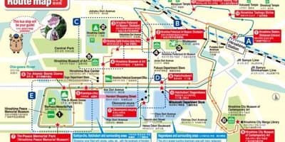 Mapa de arce bucle de hiroshima