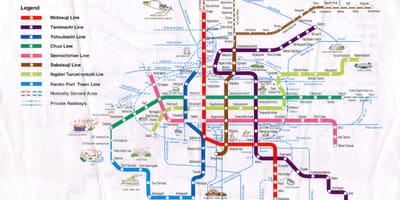 Hiroshima ferrocarril mapa