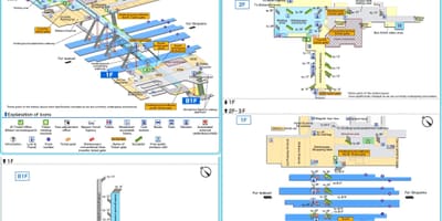 La estación de tren de Hiroshima mapa